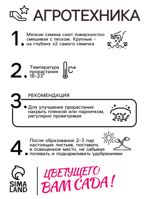Семена Петуния «Мамбо» F1, белая многоцветковая, набор 5 шт., «Аэлита»