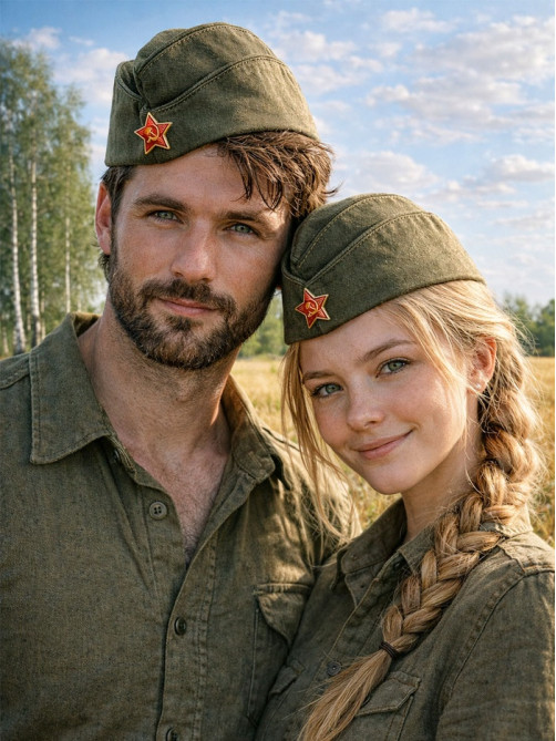 Пилотка военного, размер 56 - 58 см
