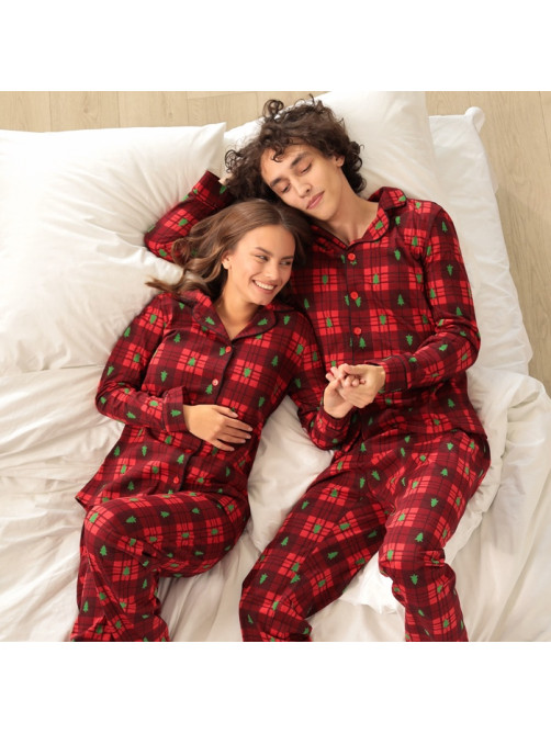 Пижама мужская KAFTAN Red mood, размер 52