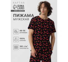 Пижама мужская KAFTAN «Перец», размер 54