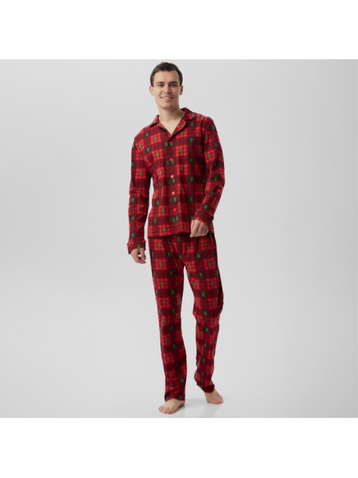 Пижама мужская KAFTAN Red mood, размер 52