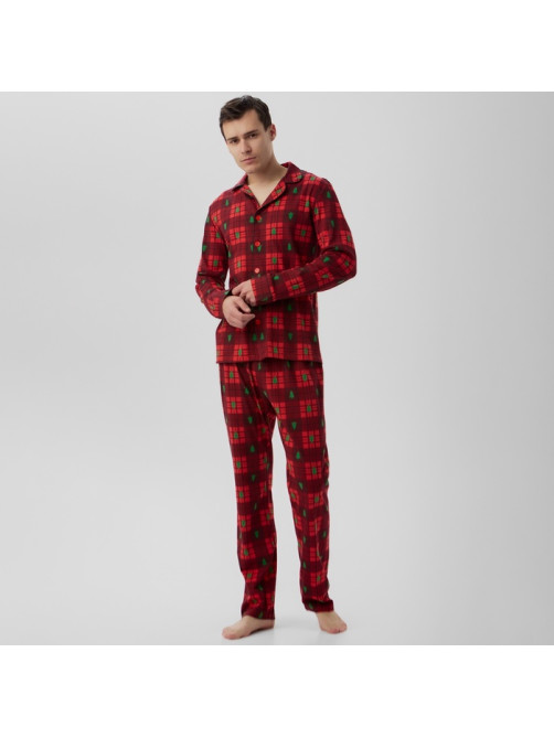 Пижама мужская KAFTAN Red mood, размер 48