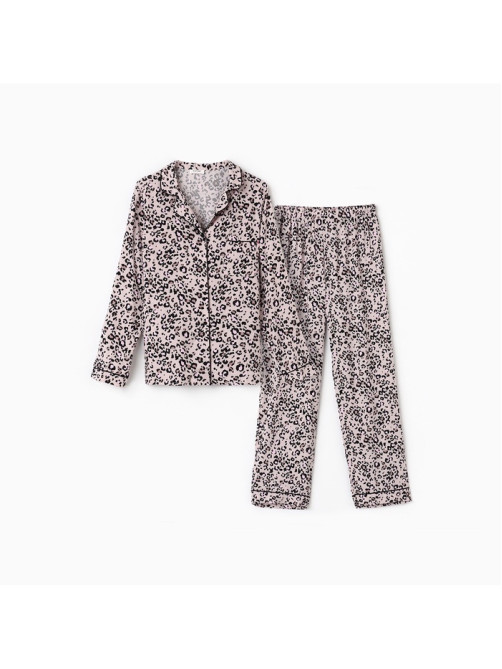Пижама женская (рубашка, брюки) KAFTAN Leo, размер 40-42, розовая