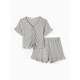 Пижама женская (футболка, шорты) KAFTAN Gray, размер 52-54
