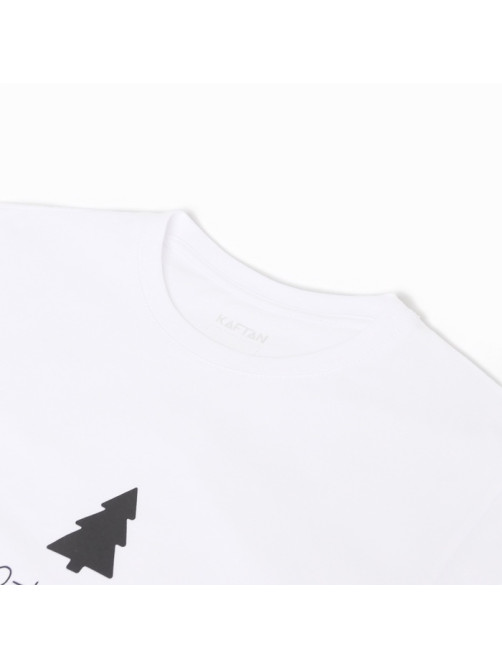 Пижама новогодняя женская (футболка, шорты) KAFTAN «Елки», размер 52-54