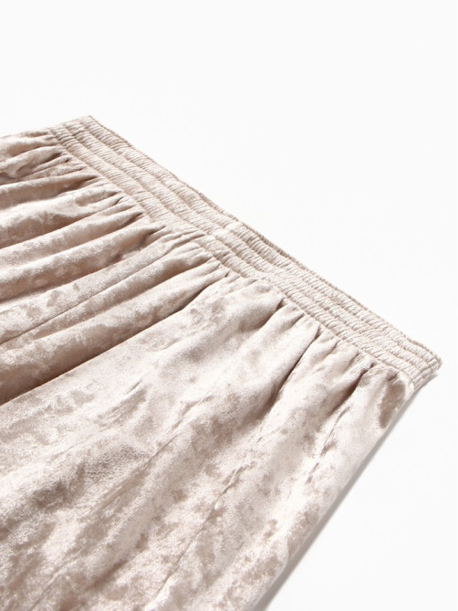 Костюм домашний женский (жакет, брюки) KAFTAN Velvet, размер 52-54, бежевый