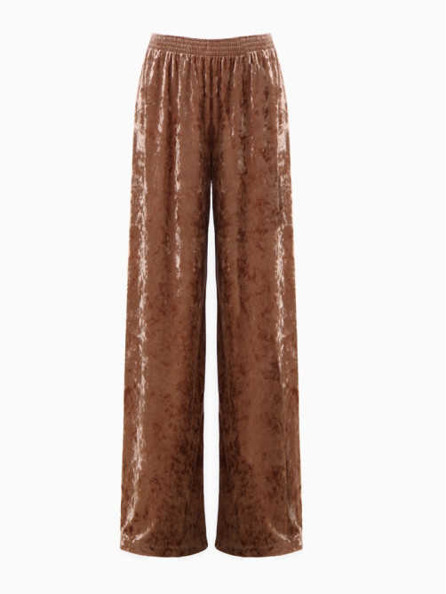 Костюм домашний женский (жакет, брюки) KAFTAN Velvet, размер 40-42, цвет кофейный
