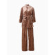 Костюм домашний женский (жакет, брюки) KAFTAN Velvet, размер 40-42, цвет кофейный