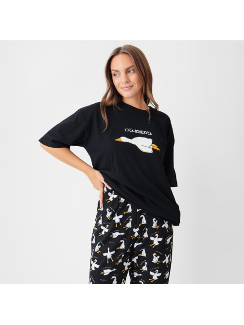 Пижама женская (футболка, брюки) KAFTAN Gussi, размер 40-42