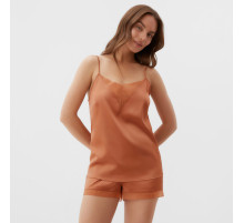 Пижама женская (майка, шорты) KAFTAN Terracotta, размер 48-50
