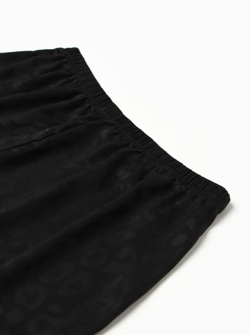 Пижама женская (топ, шорты) KAFTAN Leo black collection, размер 40-42