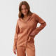 Пижама женская (рубашка, брюки) KAFTAN Terracotta, размер 48-50