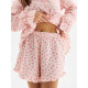 Пижама женская (рубашка, шорты) KAFTAN «Муслин: pink leopard», размер 44-46