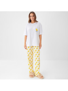 Пижама женская (футболка, брюки) KAFTAN Duck, размер 40-42