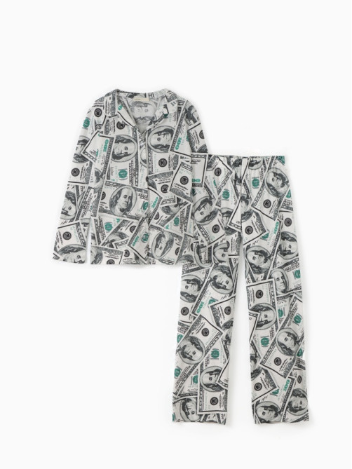 Пижама женская (рубашки, брюки) KAFTAN «Баксы», размер 44-46, зелёная