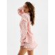 Пижама женская (рубашка, шорты) KAFTAN «Муслин: pink leopard», размер 48-50
