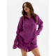 Пижама женская (рубашка, шорты) KAFTAN Basic, размер 48-50, сиреневая