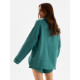 Пижама женская (рубашка, шорты) KAFTAN Basic, размер 44-46, зелёная