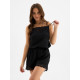 Пижама женская (топ, шорты) KAFTAN Leo black collection, размер 48-50