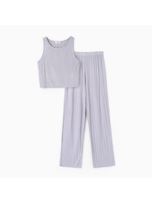Пижама женская (майка, брюки) KAFTAN, размер 48-50, голубая