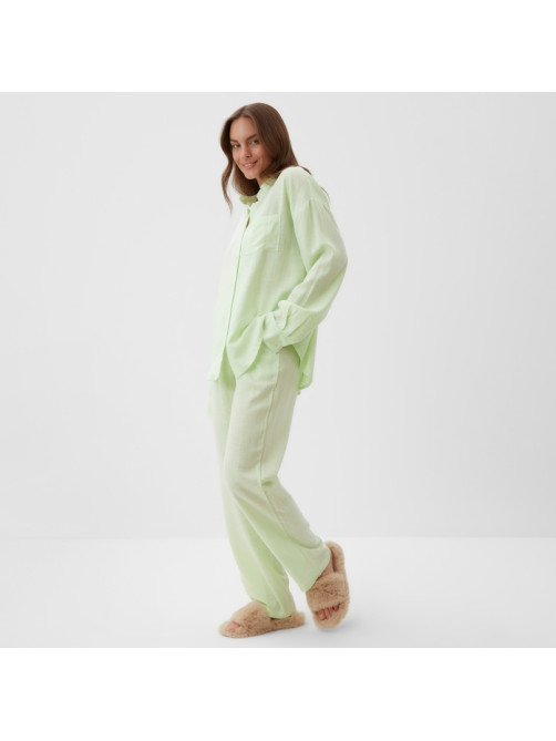Пижама женская (рубашка, брюки) KAFTAN Lime series, размер 40-42
