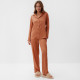 Пижама женская (рубашка, брюки) KAFTAN Terracotta, размер 48-50