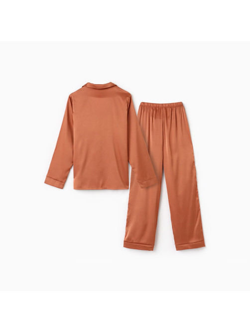 Пижама женская (рубашка, брюки) KAFTAN Terracotta, размер 48-50