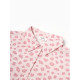 Пижама женская (рубашка, шорты) KAFTAN «Муслин: pink leopard», размер 40-42