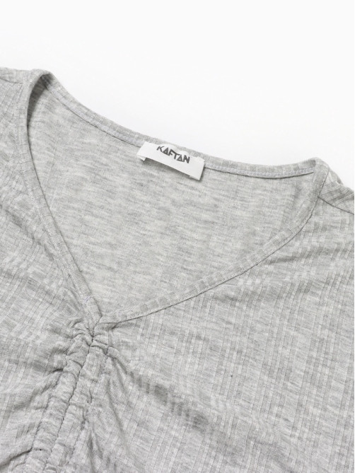 Пижама женская (футболка, шорты) KAFTAN Gray, размер 48-50