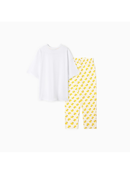 Пижама женская (футболка, брюки) KAFTAN Duck, размер 40-42