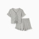 Пижама женская (футболка, шорты) KAFTAN Gray, размер 40-42
