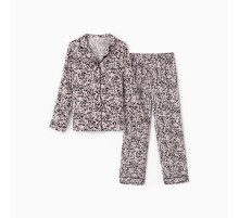 Пижама женская (рубашка, брюки) KAFTAN Leo, размер 40-42, розовая