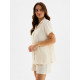 Пижама женская (рубашка, шорты) KAFTAN Basic, размер 44-46, молочная