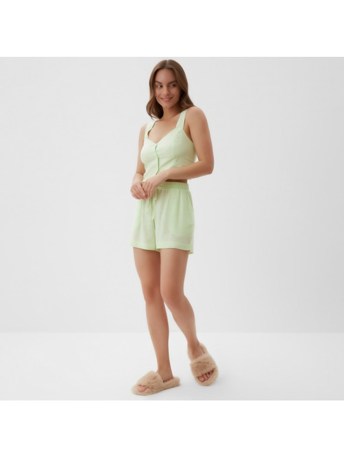 Пижама женская (топ, шорты) KAFTAN Lime series, размер 52-54