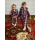 Пижама детская новогодняя (рубашка, брюки) KAFTAN Christmas time, размер 32 (110-116 см), бело-красная