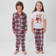 Пижама для девочки новогодняя (футболка и брюки) KAFTAN Christmas time размер 36 (134-140 см), бело-красная