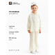 Пижама для девочки (рубашка, брюки) KAFTAN «Муслин», цвет молочный, размер 36 (134-140 см)
