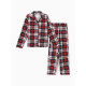 Пижама детская новогодняя (рубашка, брюки) KAFTAN Christmas time, размер 34 (122-128 см), бело-красная
