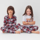 Пижама для девочки новогодняя (футболка и брюки) KAFTAN Christmas time размер 30 (98-104 см), бело-красная