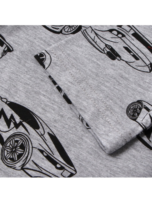 Пижама детская (футболка и шорты) KAFTAN Cars, серая, размер 28 (86-92 см)