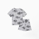 Пижама детская (футболка и шорты) KAFTAN Cars, серая, размер 28 (86-92 см)