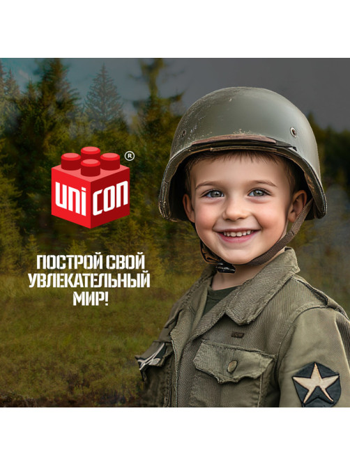 Сборная модель танка UNICON «Военная техника», 15 деталей, 6+