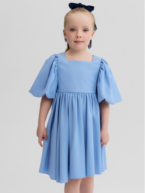 Платье нарядное для девочки MINAKU: Party Dress, голубое, рост 92-98 см
