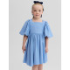 Платье нарядное для девочки MINAKU: Party Dress, голубое, рост 92-98 см