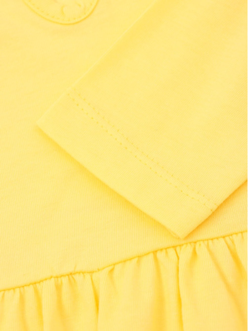 Платье для девочки KAFTAN «Балерина» с длинным рукавом, жёлтое, рост 98-104 см
