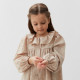 Платье для девочки KAFTAN: Summer cotton с воротником, бежевое, рост 86-92 см
