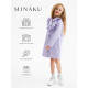 Платье для девочки MINAKU: Jeans collection, лавандовое, рост 116-122 см