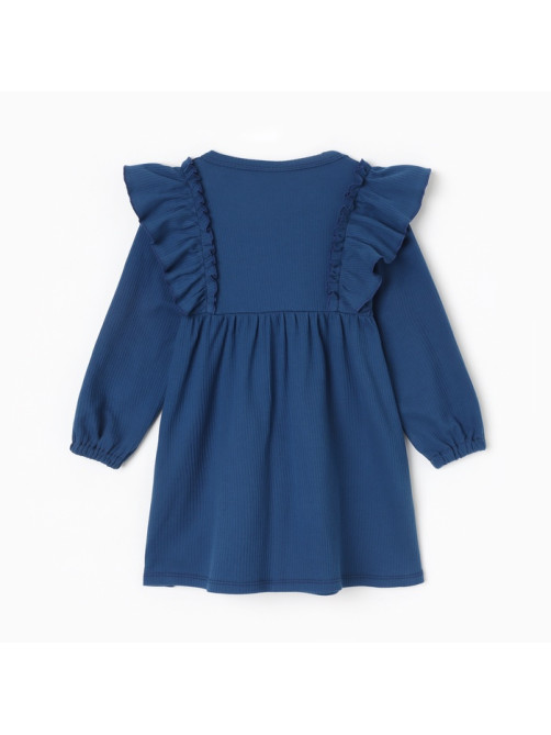 Платье для девочки KAFTAN: Blueberry, синее, рост 86-92 см