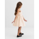 Платье нарядное для девочки MINAKU: Party Dress с бантом, цвет молочный, рост 110-116 см