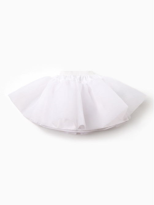 Платье нарядное для девочки с подъюбником MINAKU: PartyDress, цвет молочный, рост 104 см